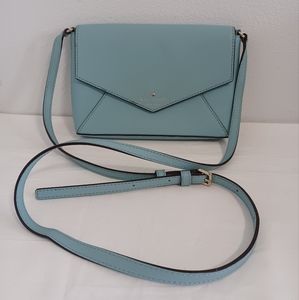 Kate Spade New York Envelope Crossbody Bag. Baby Blue purse.